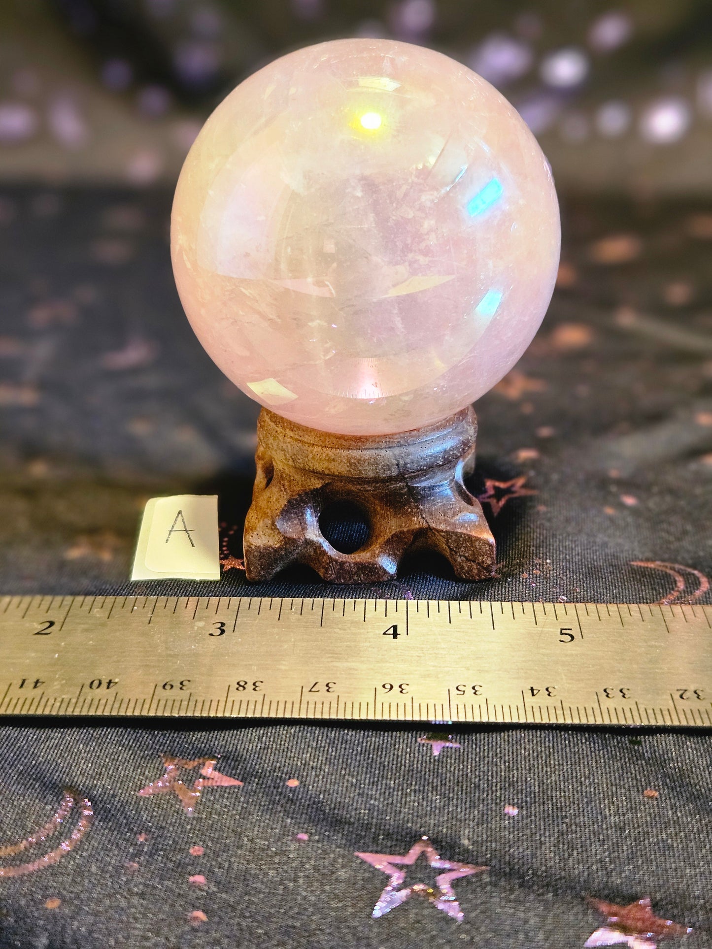 Aura Rose Quartz Sphere