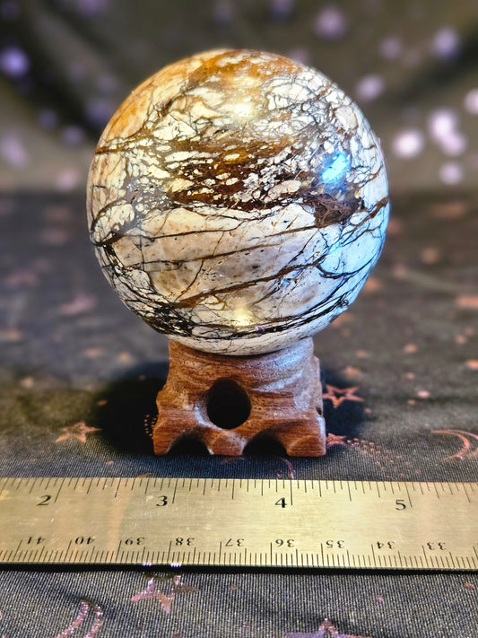 Brecciated Jasper Sphere