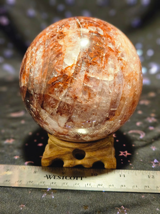 Fire Quartz Sphere