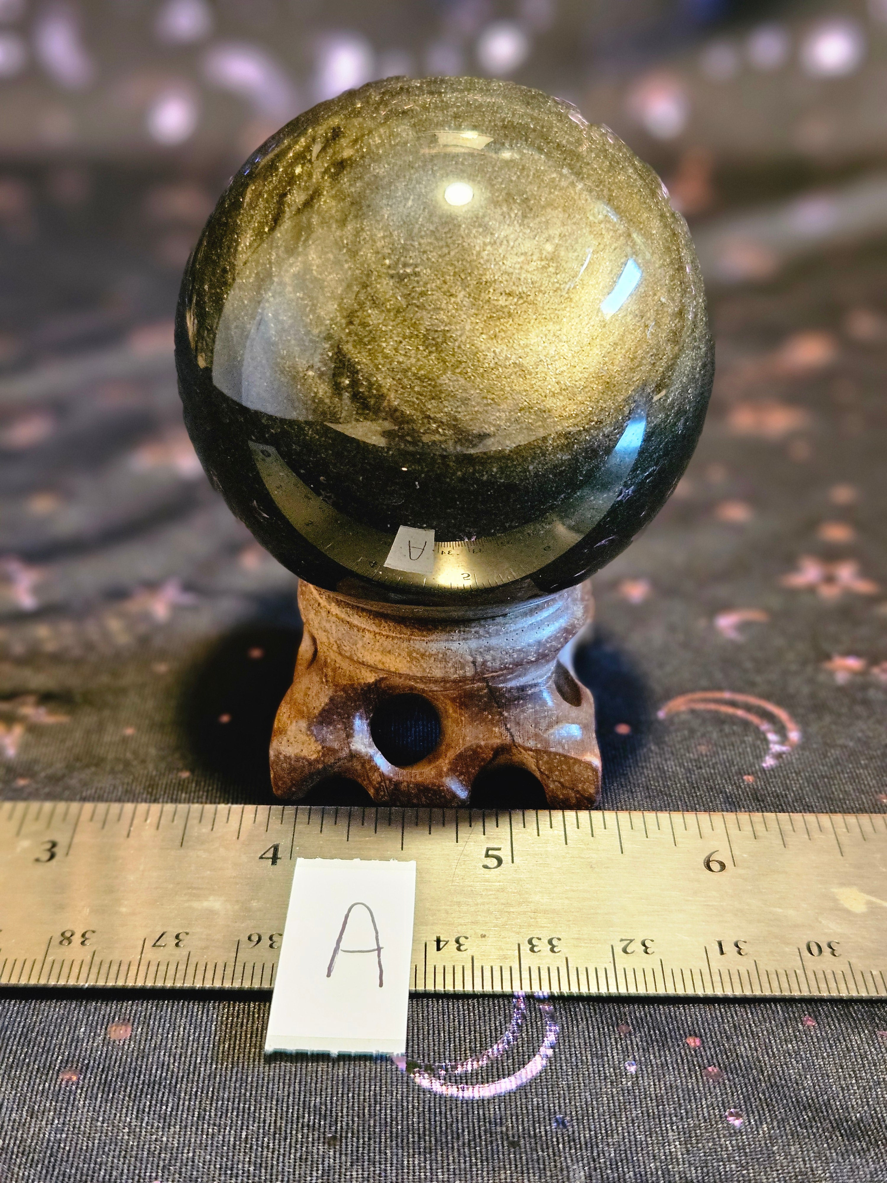 Large Gold Sheen Obsidian Sphere outlets