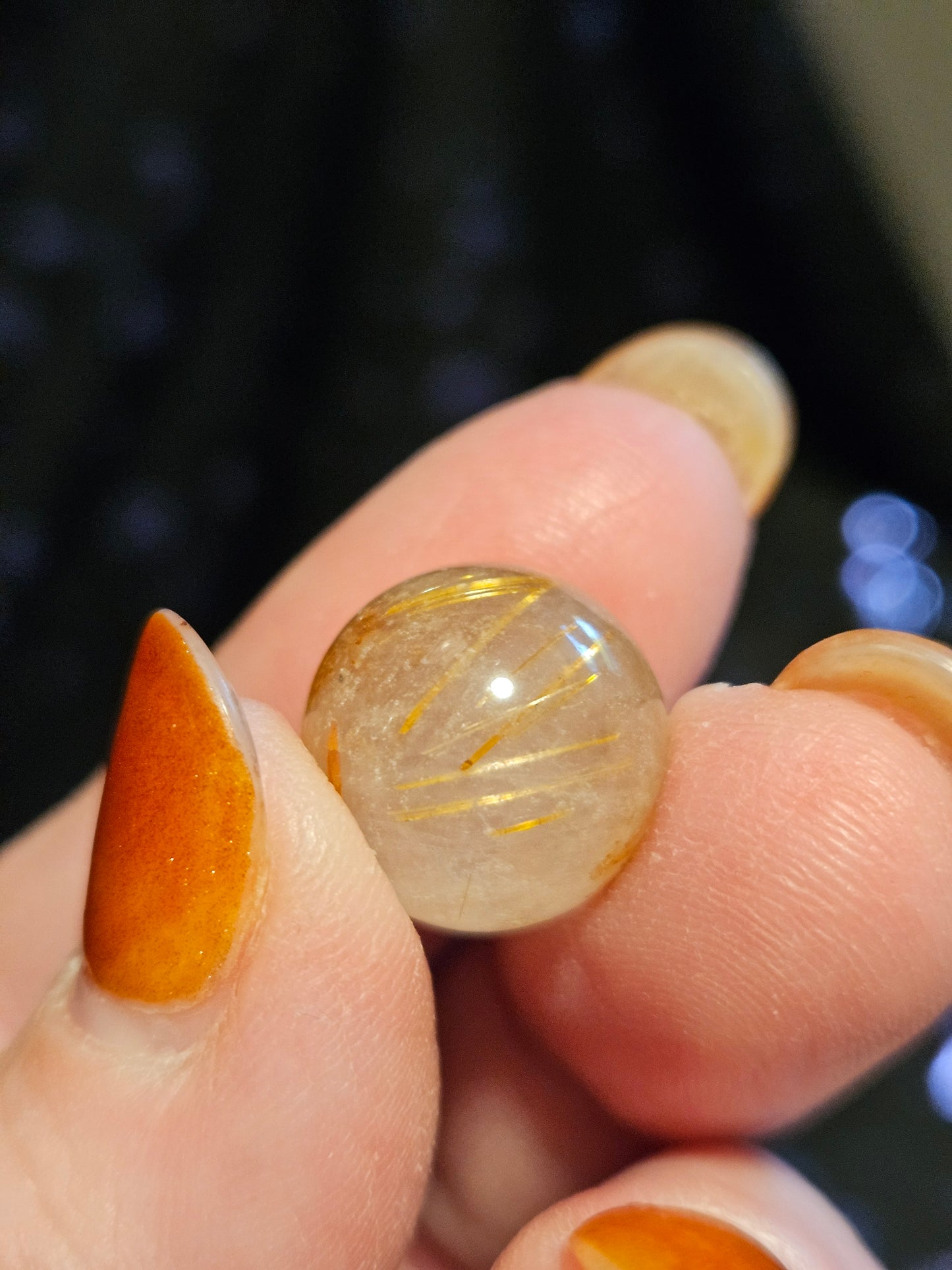 Golden Rutile Sphere