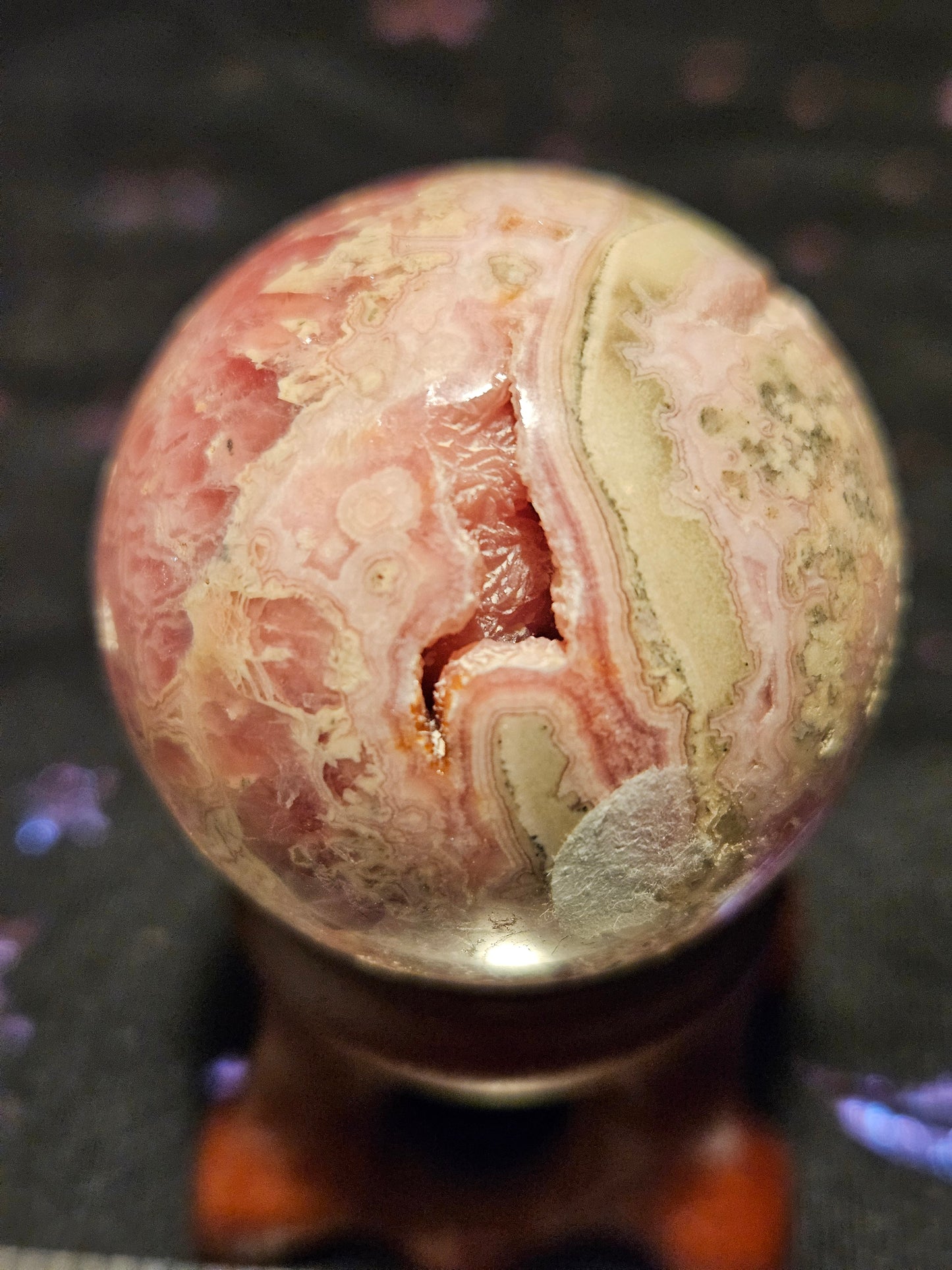 Rhodochrosite Sphere