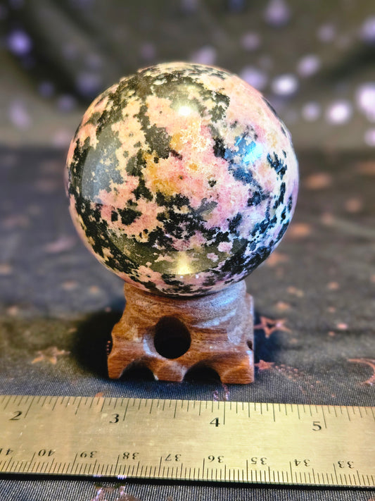 Rhodonite Sphere